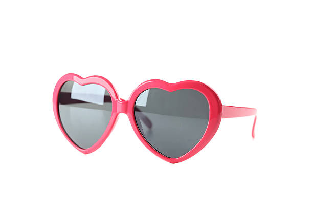 istock Pink sunglasses isolated on a white background 598158458