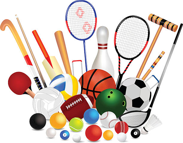 istock Set Of Sports Equipment 598160468