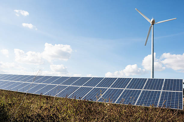 istock Renewable energy. Solar farm 598162350