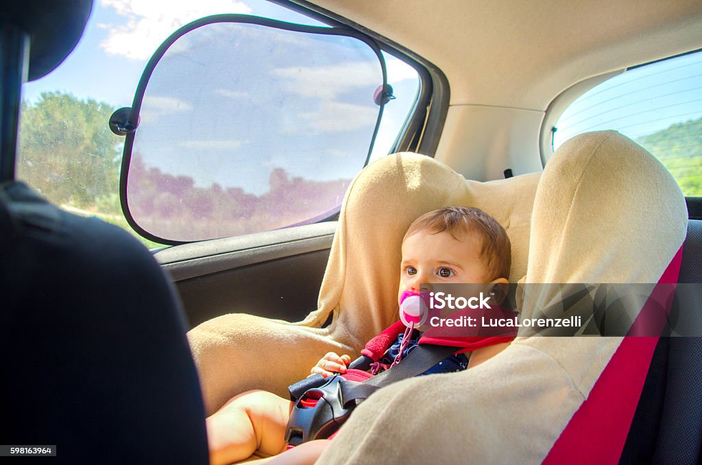 Baby Sitz Auto Vorhänge Stockfoto und mehr Bilder von Auto - Auto