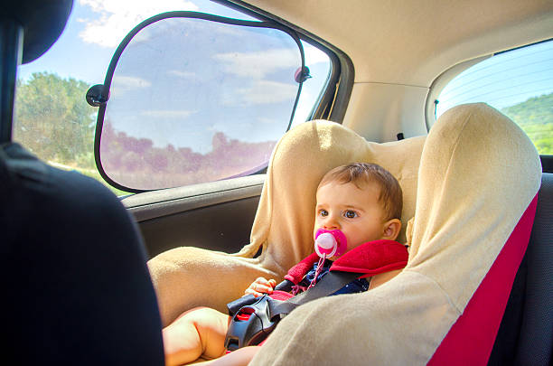 baby seat car curtains baby seat car curtains tendon photos stock pictures, royalty-free photos & images
