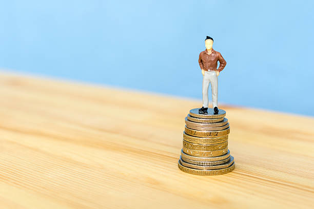 istock Casual Man Conquers Money 598164968