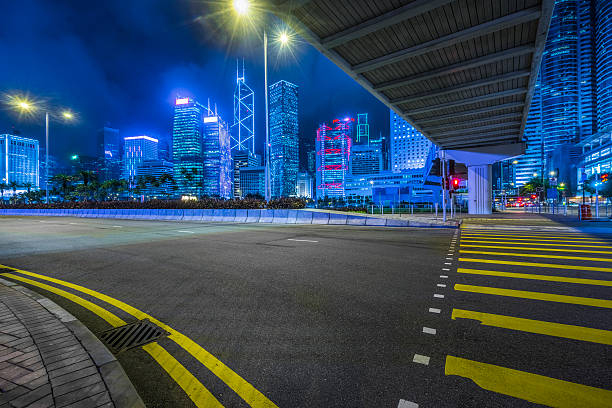 istock downtown district of hong kong at night 598165584