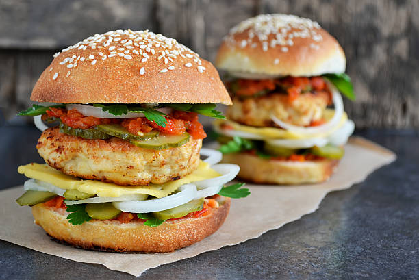 istock Homemade burger with cheese, meatballs and sauce 598165586