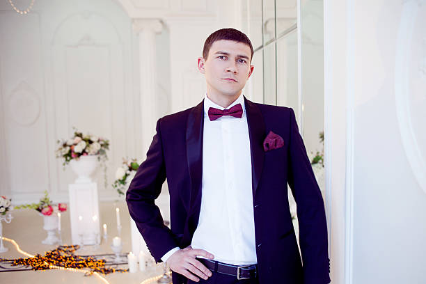 istock Young man at the wedding, the groom 598174294