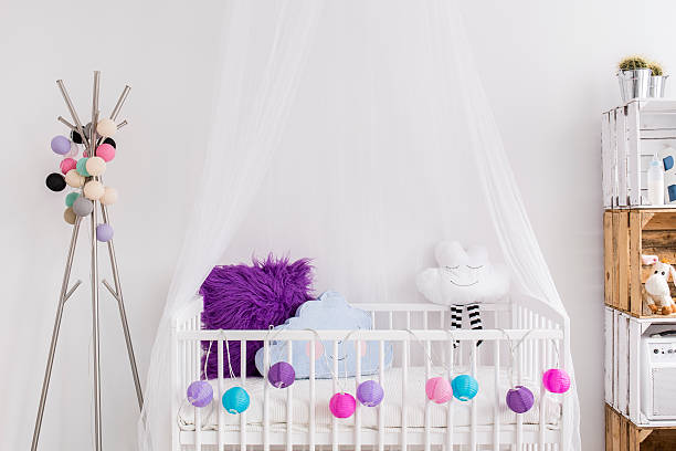 istock Creative idea for baby girl cradle 598179114