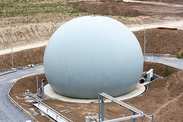 istock Wastewater treatment facility Gas tank 598179328
