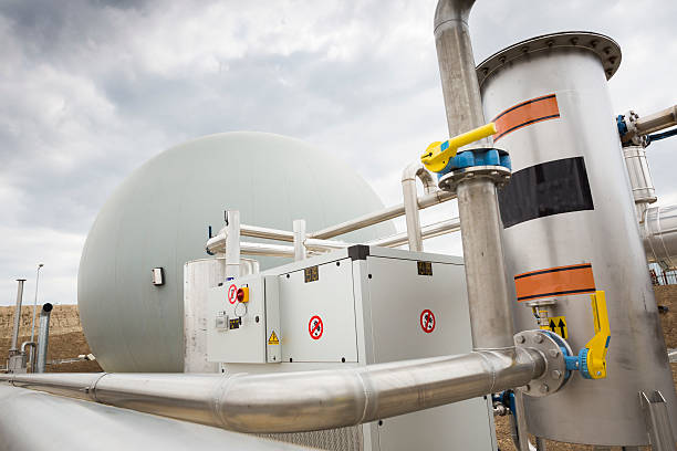 istock Wastewater treatment facility Gas tank 598179722