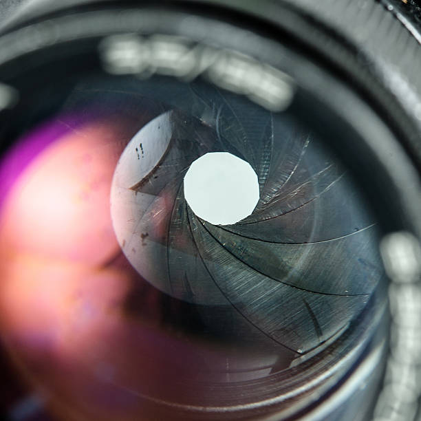 istock The diaphragm of a camera lens aperture 598214160