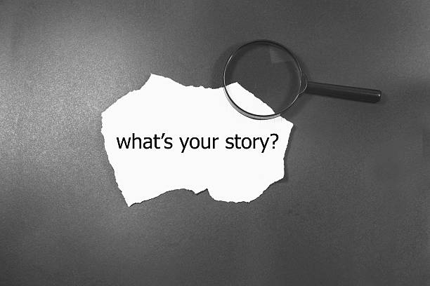 istock Text 'What's your story?' appears under the torn paper. 598215022
