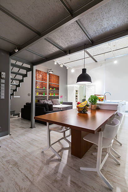 istock New dining area with raw look 598215558