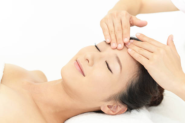 istock Spa massage for beautiful woman 598215628