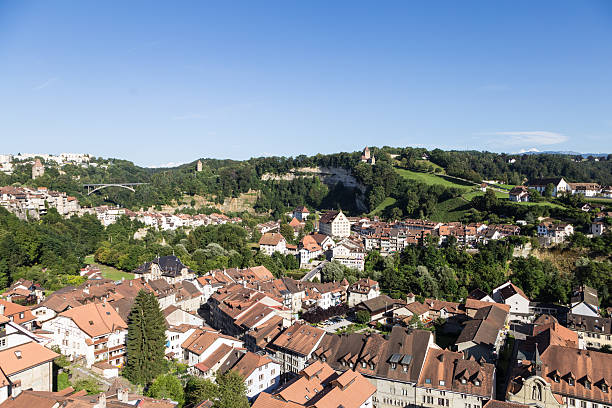 istock Fribourg old town in Switzerland 598216426