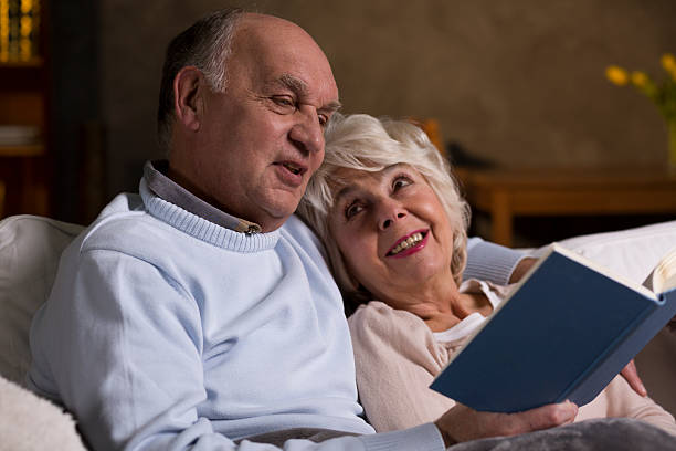 istock Romantic evening of an elderly couple 598216428