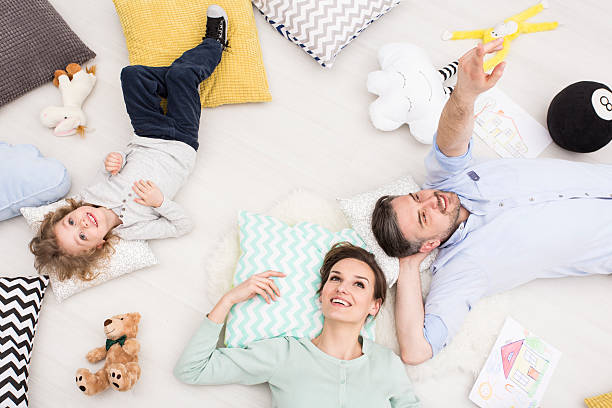 istock Bit of relax after family outing 598216740