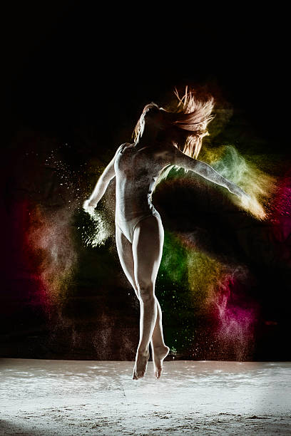 istock Ascend - Powder Dance of Young Gymnast 598218332