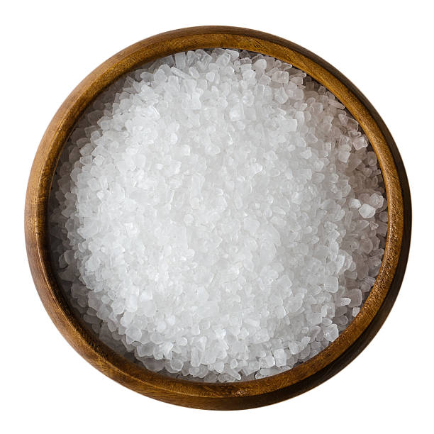 istock Sea salt in a bowl over white 598218366