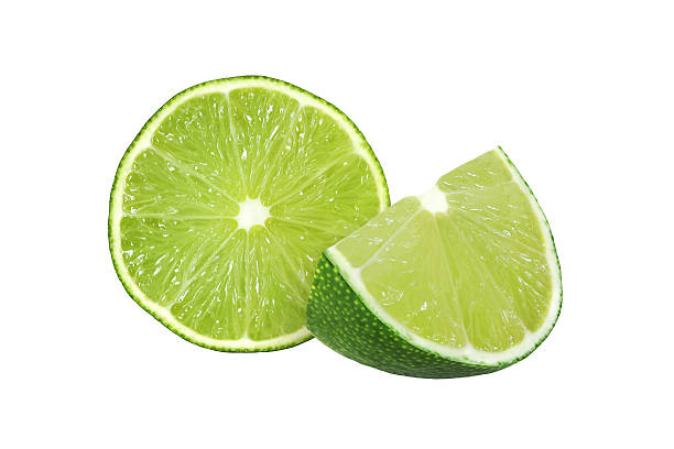 istock cut lime fruits isolated on white background with clipping path 598218766