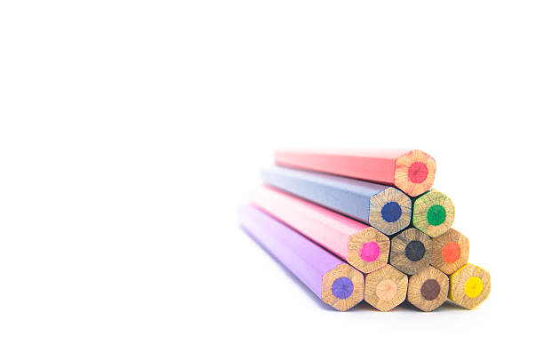 istock Jumbo sized colour pencils stacked in a pyramid 598220150