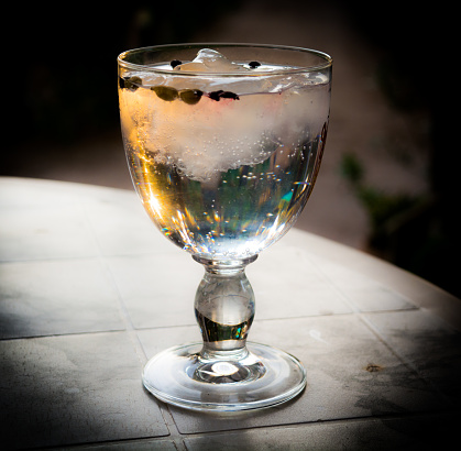 GIN TONIC CUP WITH SOME SUNBEAMS