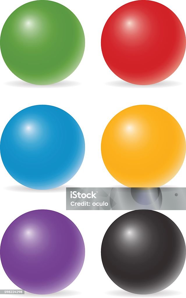 Farbe-Bälle - Lizenzfrei Spielball Vektorgrafik