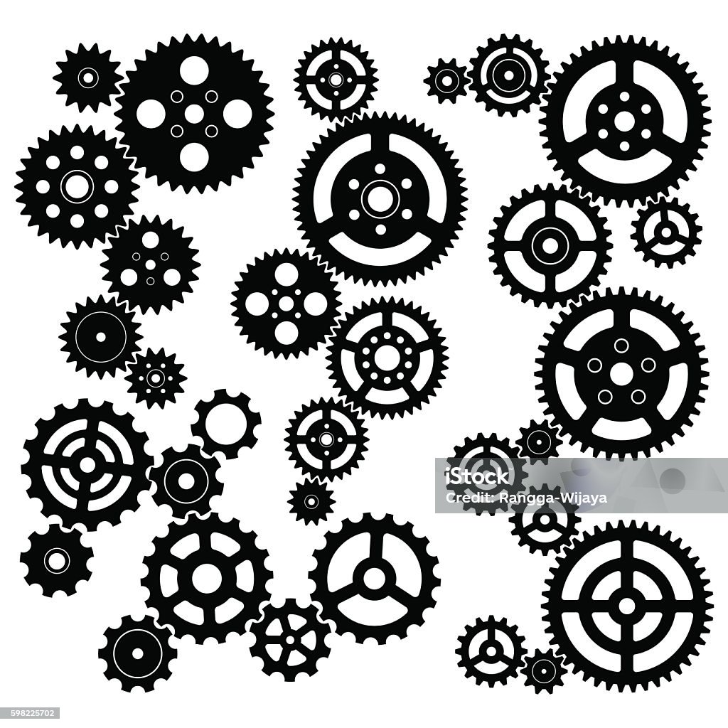 Gear Vector Stock Illustration - Download Image Now - Gear