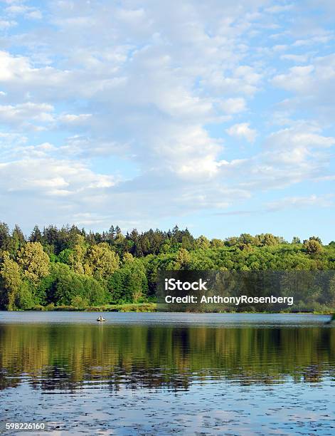 Foto de Noroeste Do Pacífico Lago e mais fotos de stock de Bosque - Floresta - Bosque - Floresta, Cloudscape, Céu - Fenômeno natural