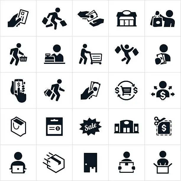 Vector illustration of Shopping Icons
