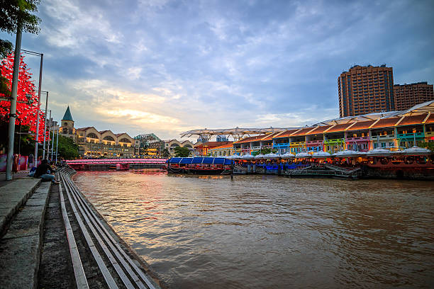 istock Clarke Quay in downtown Singapore 598227402