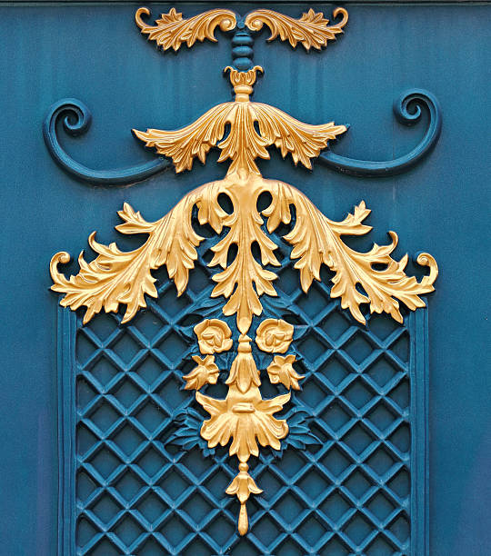 istock Detail Alloys gate fence patterns 598228272