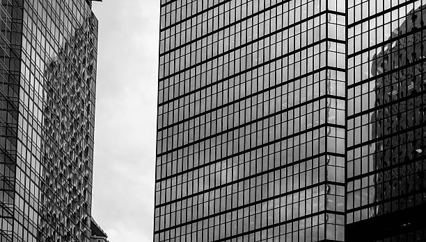istock windows of business building with B&W color 598230500