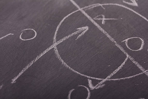 istock Close up of blackboard for coaching tactics 598231628