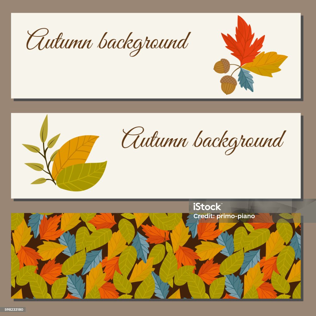Fall Background Standard Autumn Background Vector Illustration Stock Illustration - Download ...