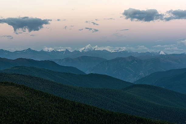 istock mountains peak snow sky sunrise 598233570