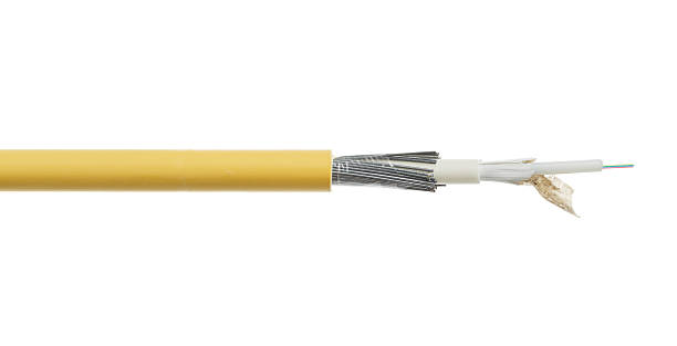 istock Fiber optical cable detail isolated on white 598236254