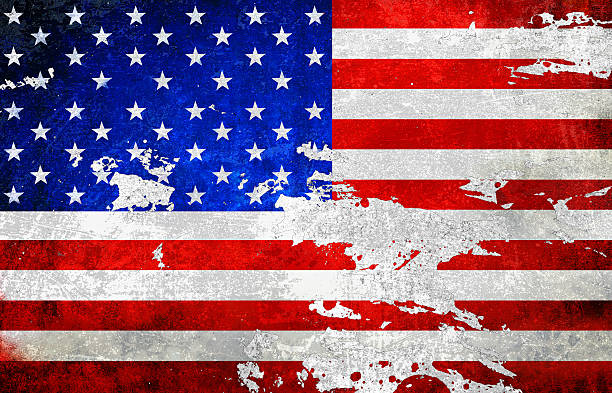istock American flag with dirt grunge for independence day background 598237656