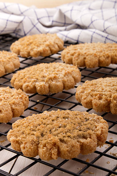 istock typically scottish oatmeal biscuit on a cooling rack 598243410