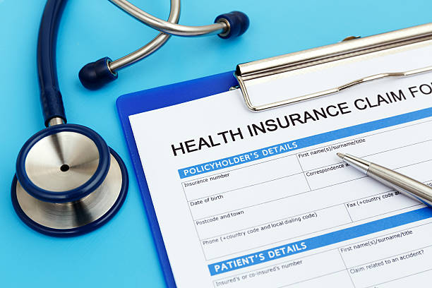 istock Health insurance form 598247860