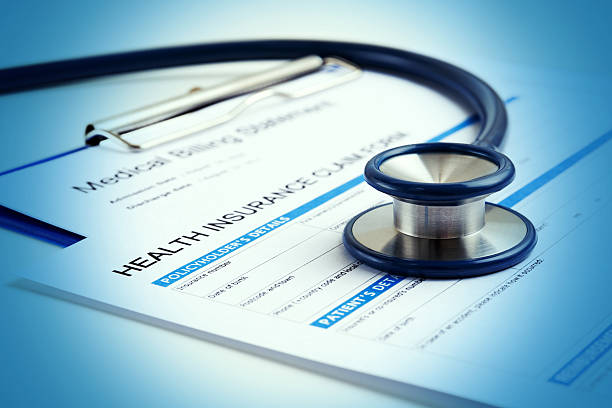 istock Stethoscope on health insurance claim form 598249154