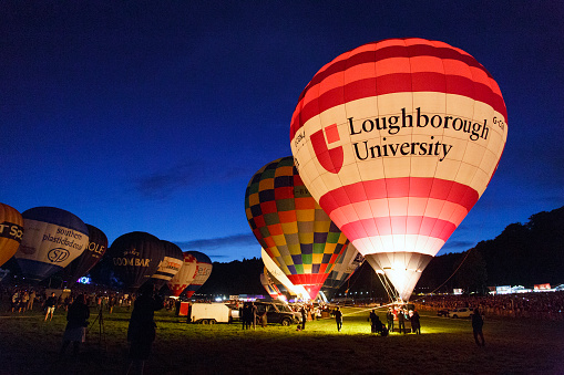 Hot Air Balloons Preparing to Launch for dawn patrol.