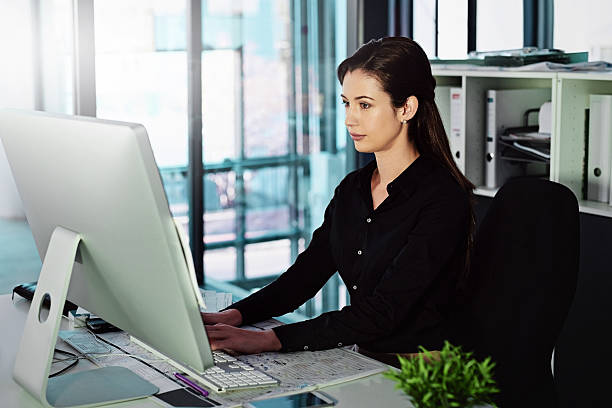 istock Focused on meeting her deadline 598251272
