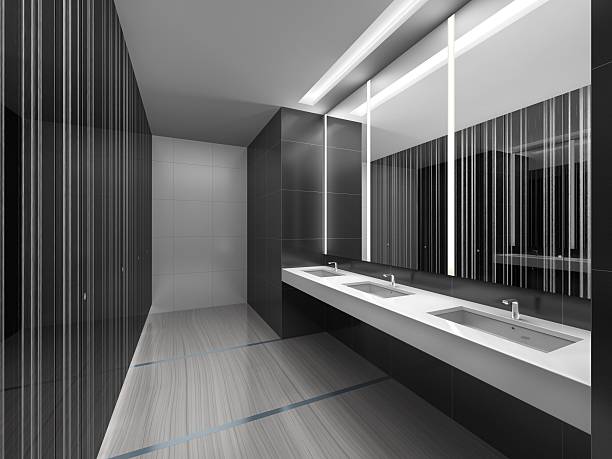 istock 3d illustration of modern restroom 598252324