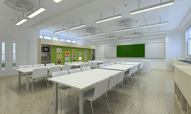 istock 3d illustration of a modern classroom 598252966