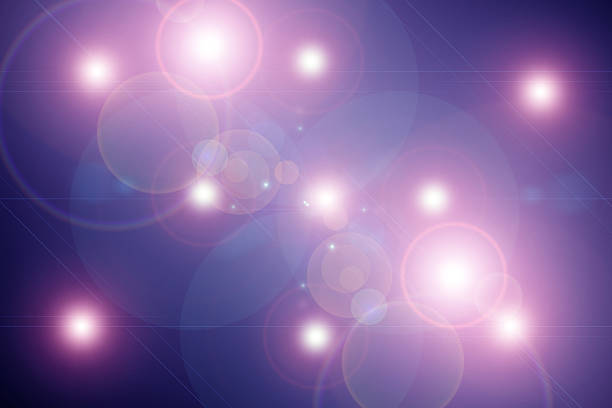 istock Digital lens flare in black background 598253090