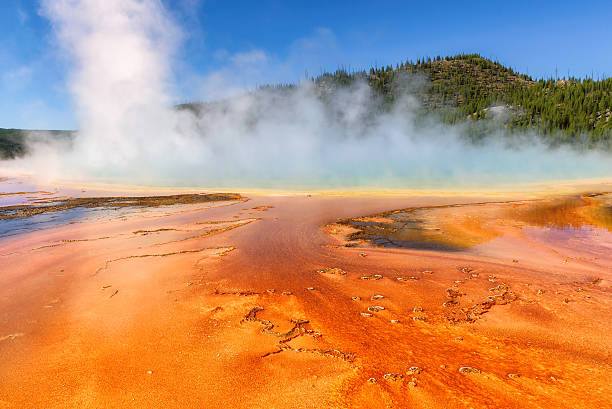 istock Thermal pool Grand Prismatic Spring in Yellowstone National Park 598253964
