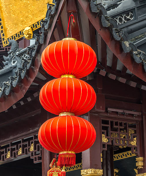 istock Asian lanterns in lantern festival, Shanghai 598254044
