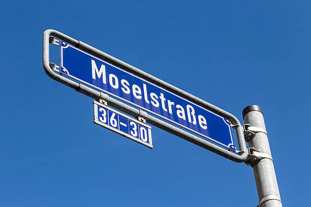istock street name Moselstrasse in Frankfurt 598256796