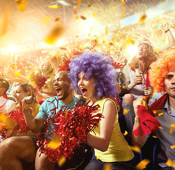 istock Sport fans: Couple in love 598256914