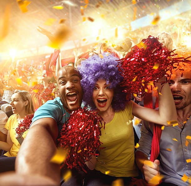 istock Sport fans: Couple in love 598257818