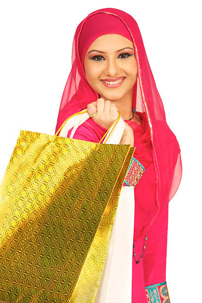 very pretty arab lady stock photo